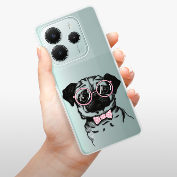 Silikonové pouzdro iSaprio - Xiaomi Redmi Note 14 5G - The Pug