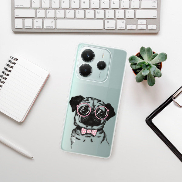 Silikonové pouzdro iSaprio - Xiaomi Redmi Note 14 5G - The Pug