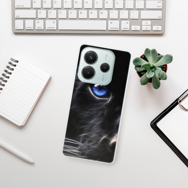 Silikonové pouzdro iSaprio - Xiaomi Redmi Note 14 5G - Black Puma