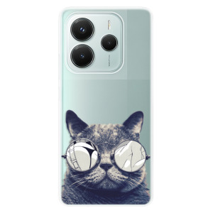 Silikonové pouzdro iSaprio - Xiaomi Redmi Note 14 5G - Crazy Cat 01