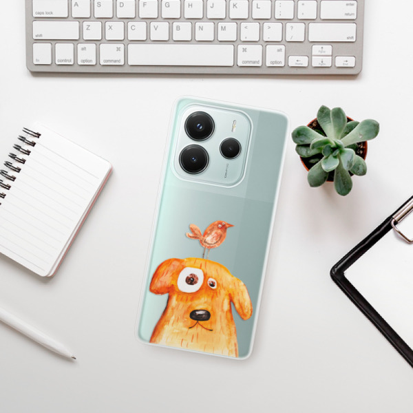 Silikonové pouzdro iSaprio - Xiaomi Redmi Note 14 5G - Dog And Bird