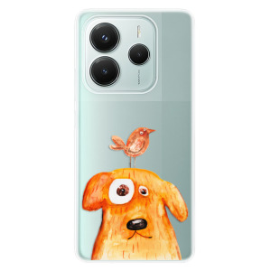 Silikonové pouzdro iSaprio - Xiaomi Redmi Note 14 5G - Dog And Bird