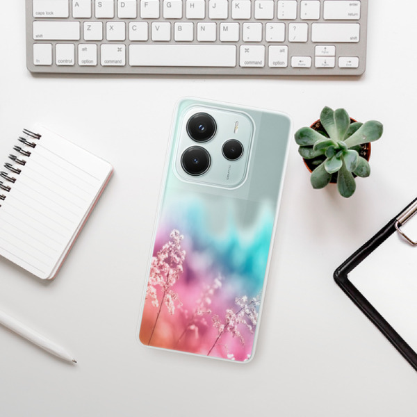 Silikonové pouzdro iSaprio - Xiaomi Redmi Note 14 5G - Rainbow Grass