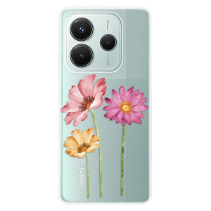 Silikonové pouzdro iSaprio - Xiaomi Redmi Note 14 5G - Three Flowers
