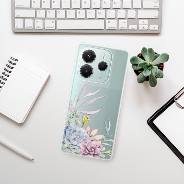 Silikonové pouzdro iSaprio - Xiaomi Redmi Note 14 5G - Succulent 01