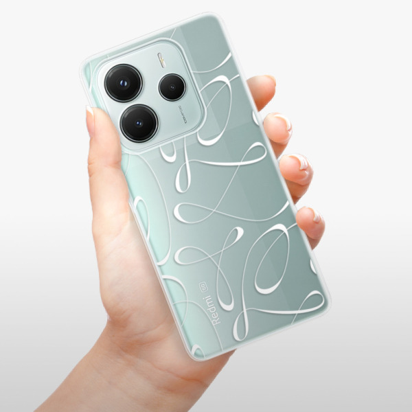 Silikonové pouzdro iSaprio - Xiaomi Redmi Note 14 5G - Fancy - white