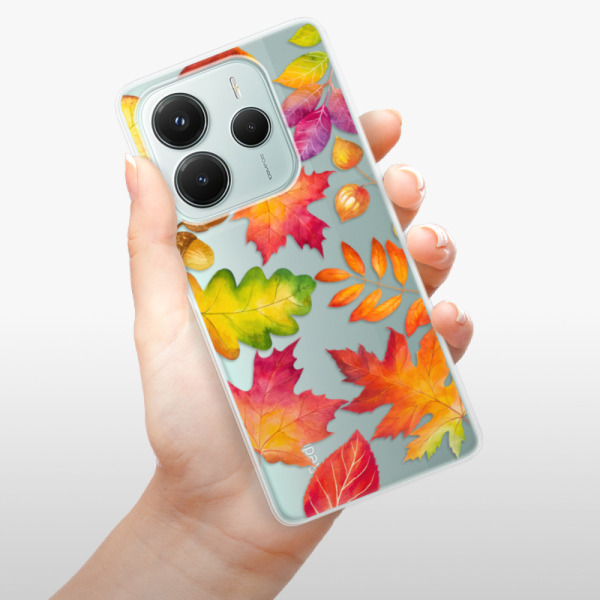 Silikonové pouzdro iSaprio - Xiaomi Redmi Note 14 5G - Autumn Leaves 01