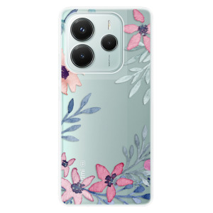 Silikonové pouzdro iSaprio - Xiaomi Redmi Note 14 5G - Leaves and Flowers