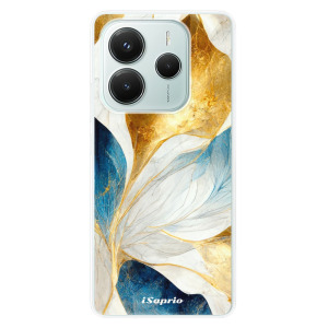 Silikonové pouzdro iSaprio - Xiaomi Redmi Note 14 5G - Blue Leaves