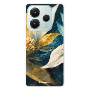 Silikonové pouzdro iSaprio - Xiaomi Redmi Note 14 5G - Gold Petals