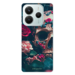 Silikonové pouzdro iSaprio - Xiaomi Redmi Note 14 5G - Skull in Roses
