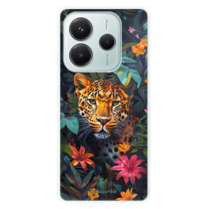 Silikonové pouzdro iSaprio - Xiaomi Redmi Note 14 5G - Flower Jaguar