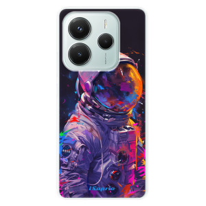 Silikonové pouzdro iSaprio - Xiaomi Redmi Note 14 5G - Neon Astronaut