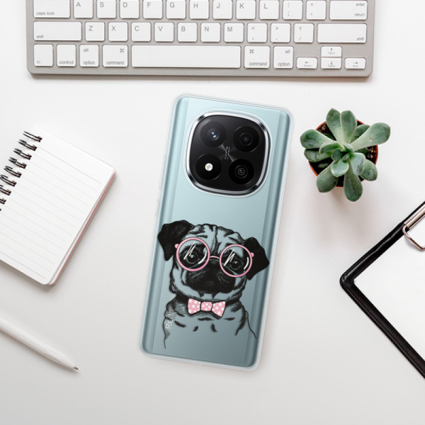 Silikonové pouzdro iSaprio - Xiaomi Redmi Note 14 Pro 5G / Note 14 Pro Plus 5G - The Pug