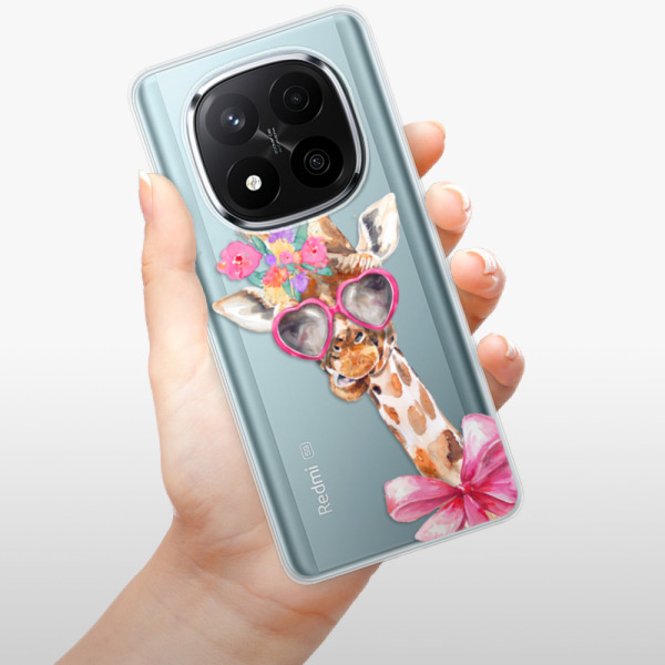 Silikonové pouzdro iSaprio - Xiaomi Redmi Note 14 Pro 5G / Note 14 Pro Plus 5G - Lady Giraffe