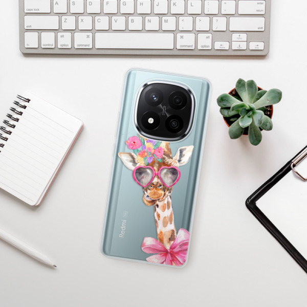 Silikonové pouzdro iSaprio - Xiaomi Redmi Note 14 Pro 5G / Note 14 Pro Plus 5G - Lady Giraffe