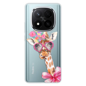 Silikonové pouzdro iSaprio - Xiaomi Redmi Note 14 Pro 5G / Note 14 Pro Plus 5G - Lady Giraffe