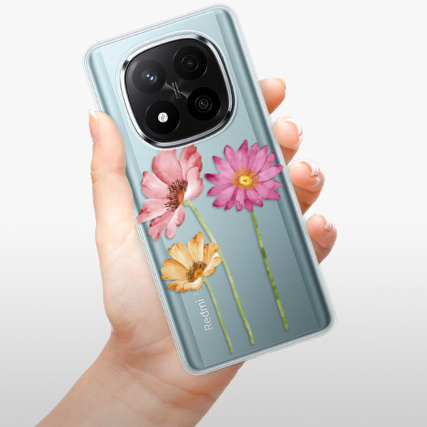 Silikonové pouzdro iSaprio - Xiaomi Redmi Note 14 Pro 5G / Note 14 Pro Plus 5G - Three Flowers