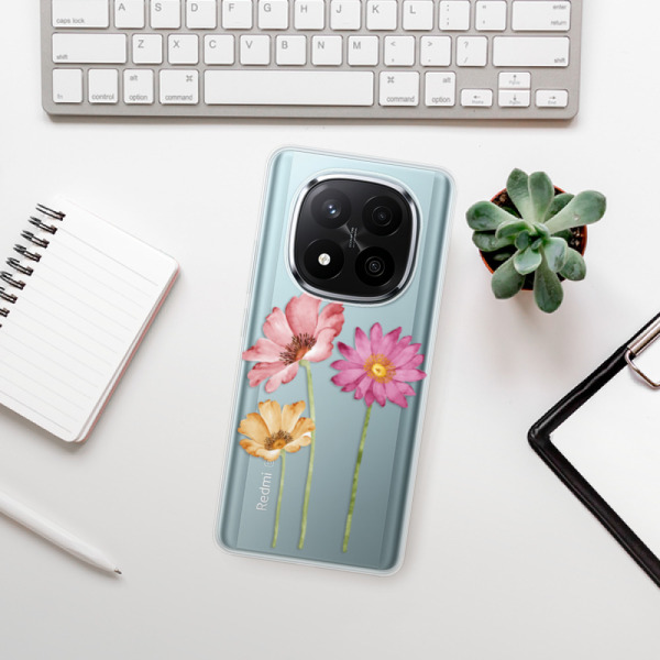 Silikonové pouzdro iSaprio - Xiaomi Redmi Note 14 Pro 5G / Note 14 Pro Plus 5G - Three Flowers