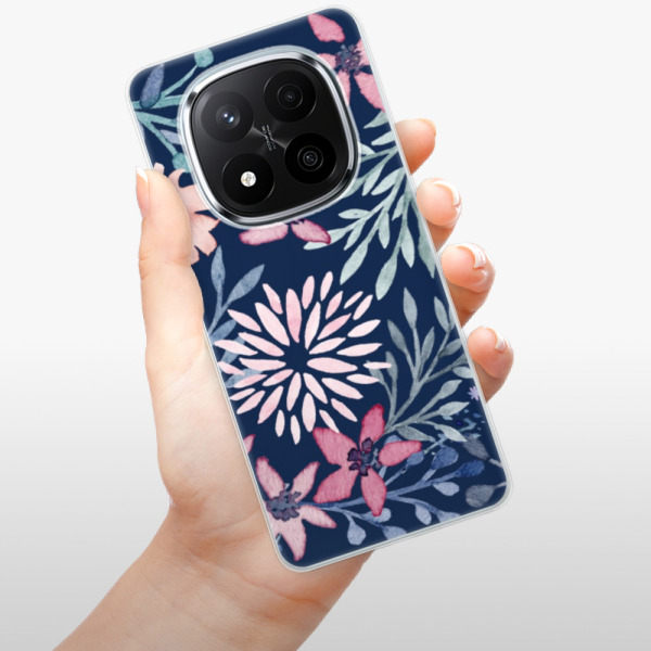 Silikonové pouzdro iSaprio - Xiaomi Redmi Note 14 Pro 5G / Note 14 Pro Plus 5G - Leaves on Blue