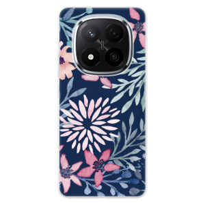 Silikonové pouzdro iSaprio - Xiaomi Redmi Note 14 Pro 5G / Note 14 Pro Plus 5G - Leaves on Blue