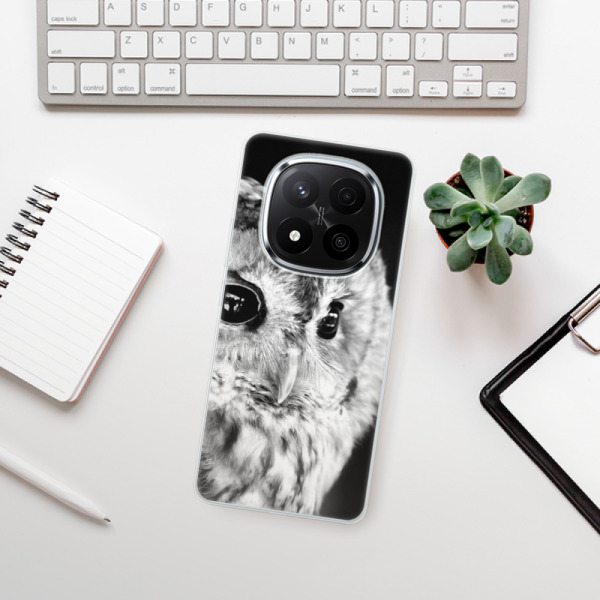 Silikonové pouzdro iSaprio - Xiaomi Redmi Note 14 Pro 5G / Note 14 Pro Plus 5G - BW Owl