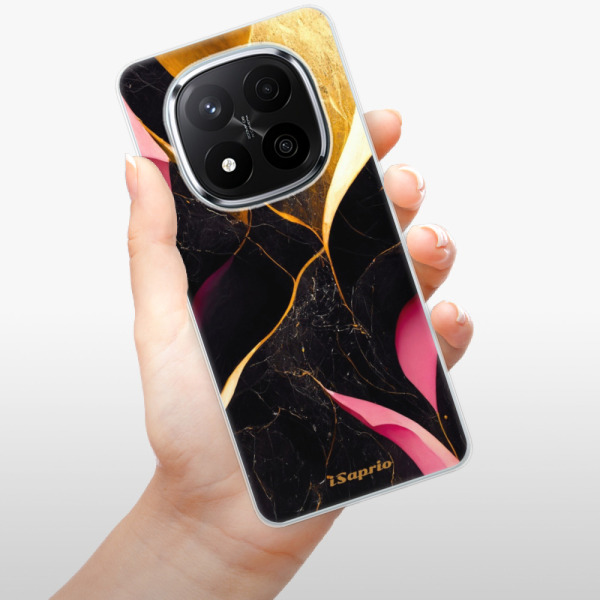 Silikonové pouzdro iSaprio - Xiaomi Redmi Note 14 Pro 5G / Note 14 Pro Plus 5G - Gold Pink Marble