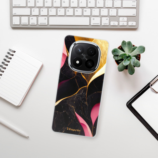 Silikonové pouzdro iSaprio - Xiaomi Redmi Note 14 Pro 5G / Note 14 Pro Plus 5G - Gold Pink Marble