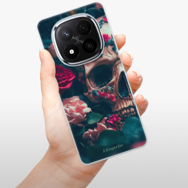 Silikonové pouzdro iSaprio - Xiaomi Redmi Note 14 Pro 5G / Note 14 Pro Plus 5G - Skull in Roses