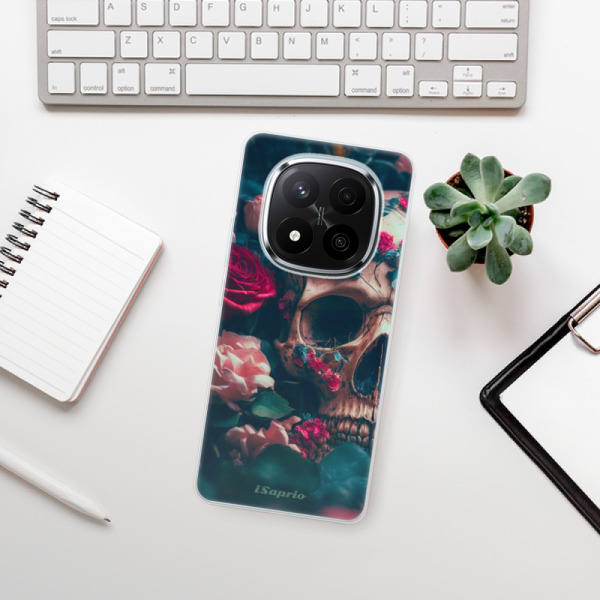 Silikonové pouzdro iSaprio - Xiaomi Redmi Note 14 Pro 5G / Note 14 Pro Plus 5G - Skull in Roses