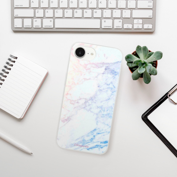 Silikonové pouzdro iSaprio - Apple iPhone 16e / iPhone 17e - Raibow Marble 10