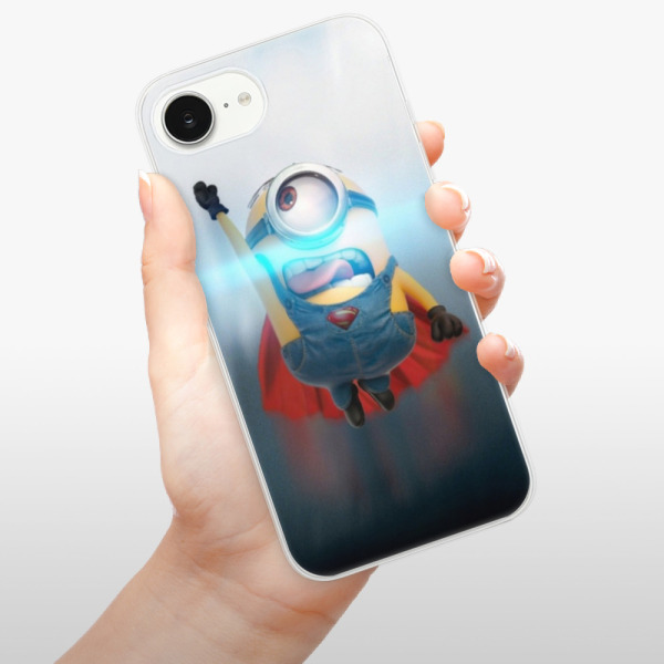 Silikonové pouzdro iSaprio - Apple iPhone 16e / iPhone 17e - Mimons Superman 02