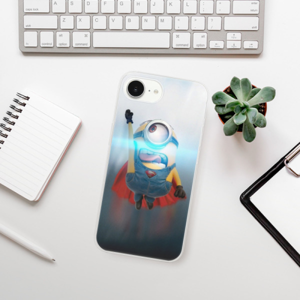 Silikonové pouzdro iSaprio - Apple iPhone 16e / iPhone 17e - Mimons Superman 02