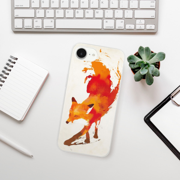 Silikonové pouzdro iSaprio - Apple iPhone 16e / iPhone 17e - Fast Fox