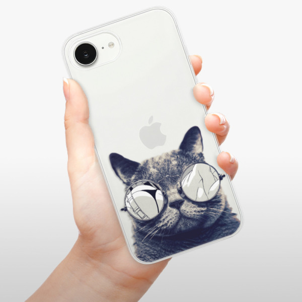 Silikonové pouzdro iSaprio - Apple iPhone 16e / iPhone 17e - Crazy Cat 01