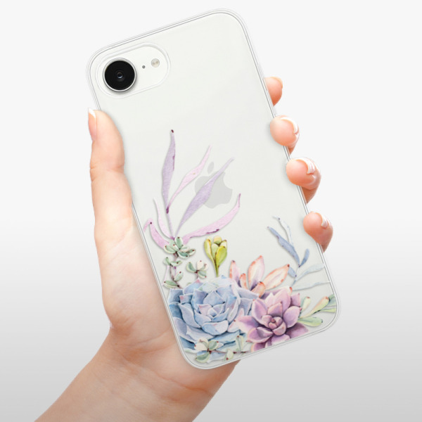 Silikonové pouzdro iSaprio - Apple iPhone 16e / iPhone 17e - Succulent 01