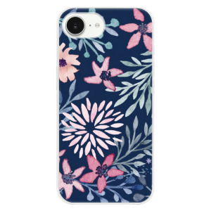 Silikonové pouzdro iSaprio - Apple iPhone 16e / iPhone 17e - Leaves on Blue