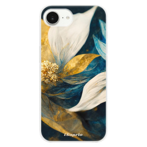 Silikonové pouzdro iSaprio - Apple iPhone 16e / iPhone 17e - Gold Petals