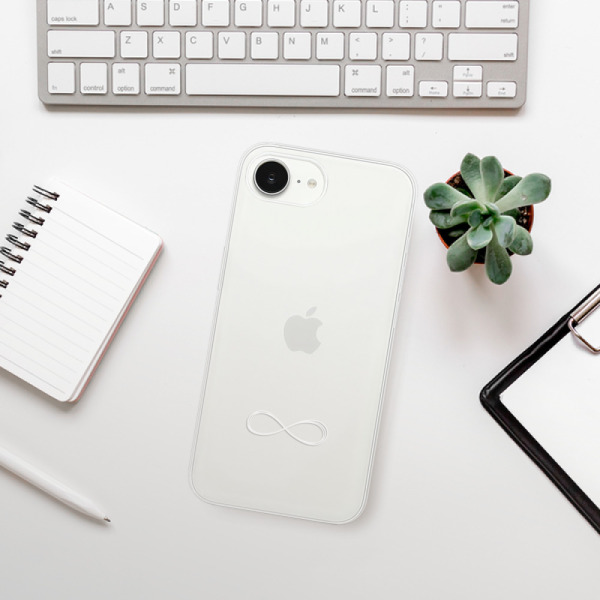 Silikonové pouzdro iSaprio - Apple iPhone 16e / iPhone 17e - čiré - Infinity