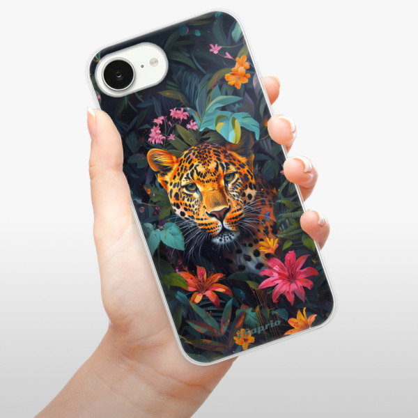 Silikonové pouzdro iSaprio - Apple iPhone 16e / iPhone 17e - Flower Jaguar