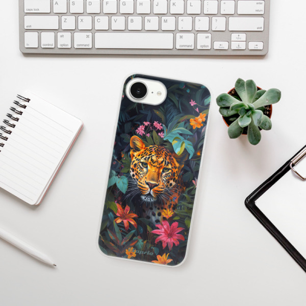 Silikonové pouzdro iSaprio - Apple iPhone 16e / iPhone 17e - Flower Jaguar