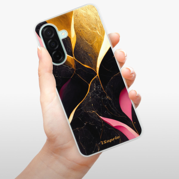 Silikonové pouzdro iSaprio - Samsung Galaxy A26 5G - Gold Pink Marble