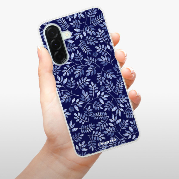 Silikonové pouzdro iSaprio - Samsung Galaxy A36 5G - Blue Leaves 05