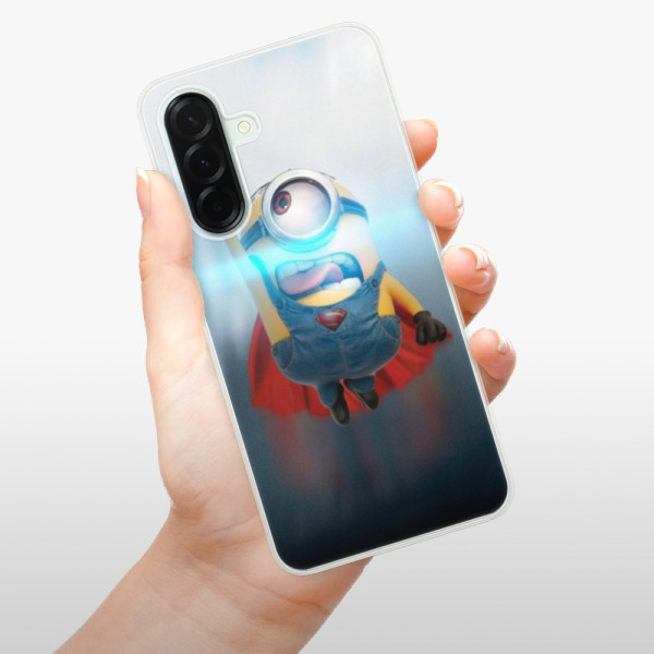 Silikonové pouzdro iSaprio - Samsung Galaxy A36 5G - Mimons Superman 02