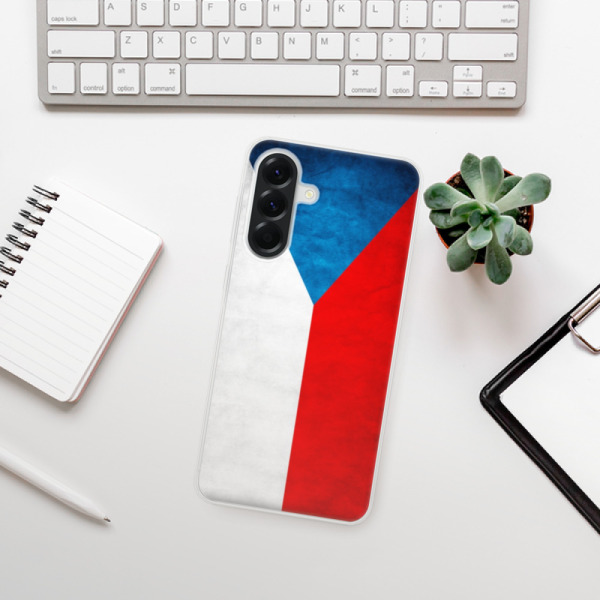 Silikonové pouzdro iSaprio - Samsung Galaxy A56 5G - Vlajka Česká republika