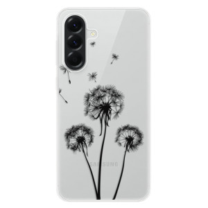 Silikonové pouzdro iSaprio - Samsung Galaxy A56 5G - Three Dandelions - black