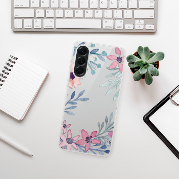 Silikonové pouzdro iSaprio - Samsung Galaxy A56 5G - Leaves and Flowers