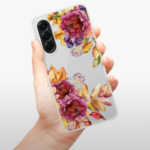 Silikonové pouzdro iSaprio - Samsung Galaxy A56 5G - Fall Flowers