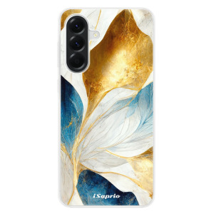 Silikonové pouzdro iSaprio - Samsung Galaxy A56 5G - Blue Leaves