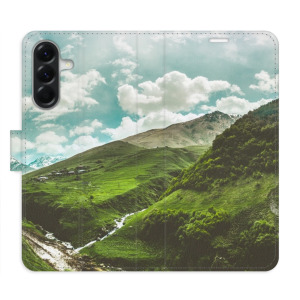 Flip pouzdro iSaprio - Samsung Galaxy A26 5G - Mountain Valley - kapsičky na karty
